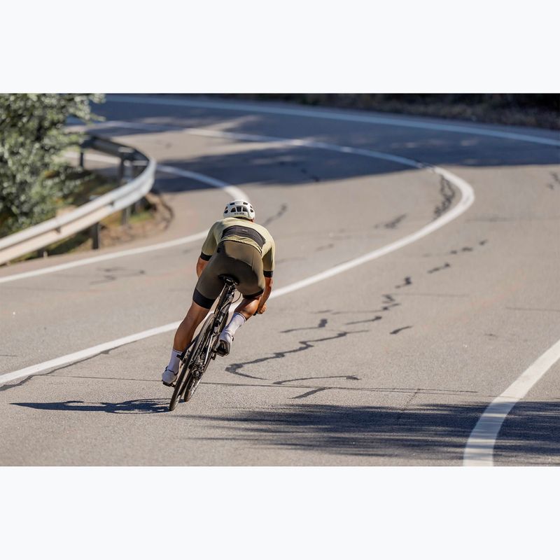 Rogelli Signature Bib rövid férfi kerékpáros rövidnadrág zöld 6