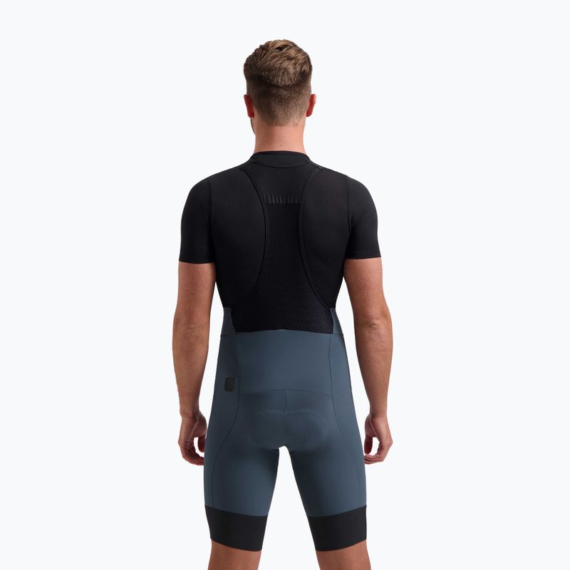 Rogelli Signature Bib rövid férfi kerékpáros rövidnadrág kék 2