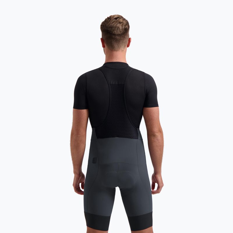 Rogelli Signature Bib rövid férfi kerékpáros rövidnadrág szürke 2