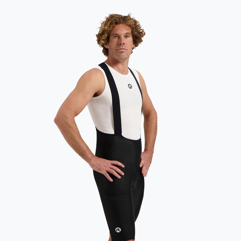 Rogelli Distance II Bib rövid férfi kerékpáros rövidnadrág fekete