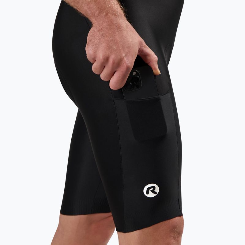 Rogelli Distance II Bib rövid férfi kerékpáros rövidnadrág fekete 5