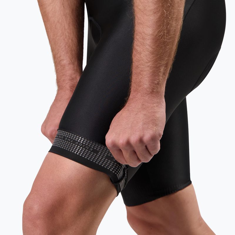 Rogelli Distance II Bib rövid férfi kerékpáros rövidnadrág fekete 6