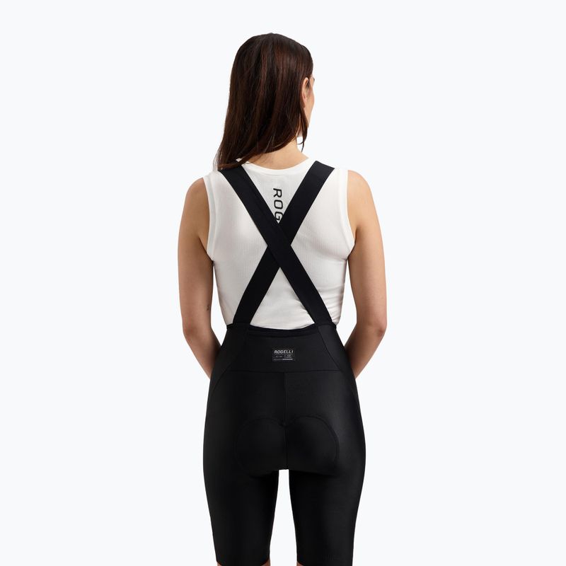 Női kerékpáros rövidnadrág Rogelli Distance II Bib rövid W fekete 2
