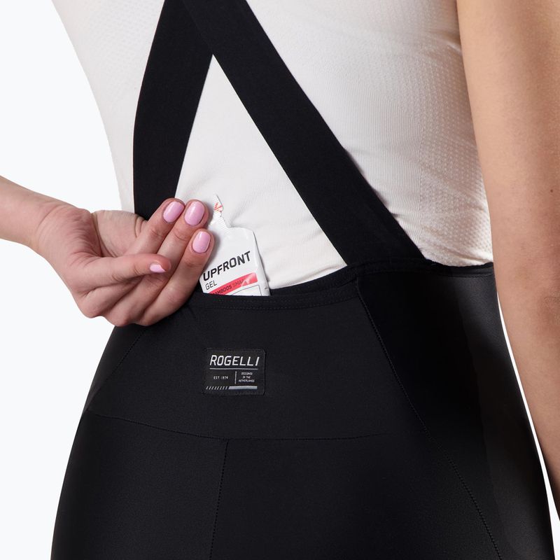 Női kerékpáros rövidnadrág Rogelli Distance II Bib rövid W fekete 4