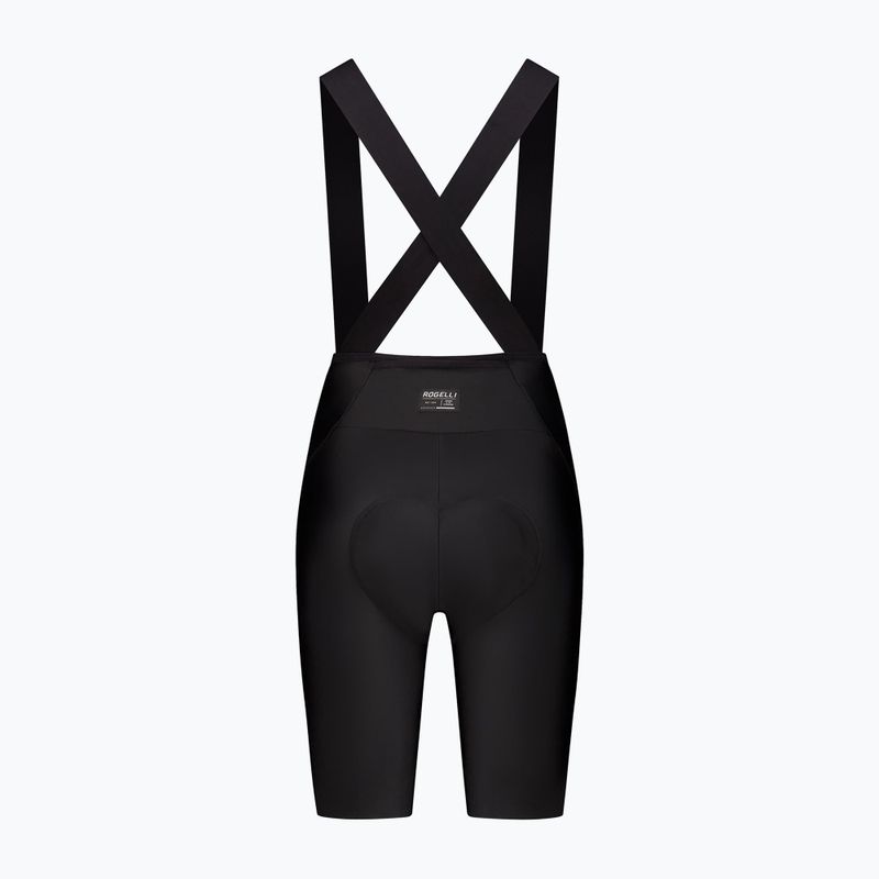Női kerékpáros rövidnadrág Rogelli Distance II Bib rövid W fekete 9