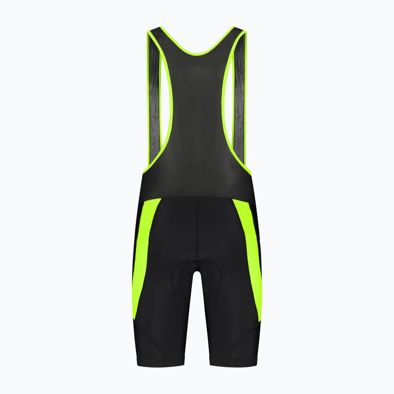 Rogelli Core Bib rövid férfi kerékpáros rövidnadrág fekete/fluor sárga 7