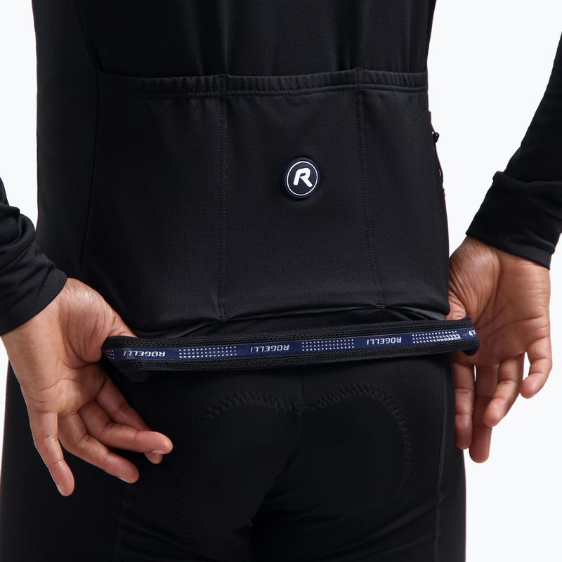 Férfi hosszú ujjú kerékpáros mez Rogelli Essential II black 5