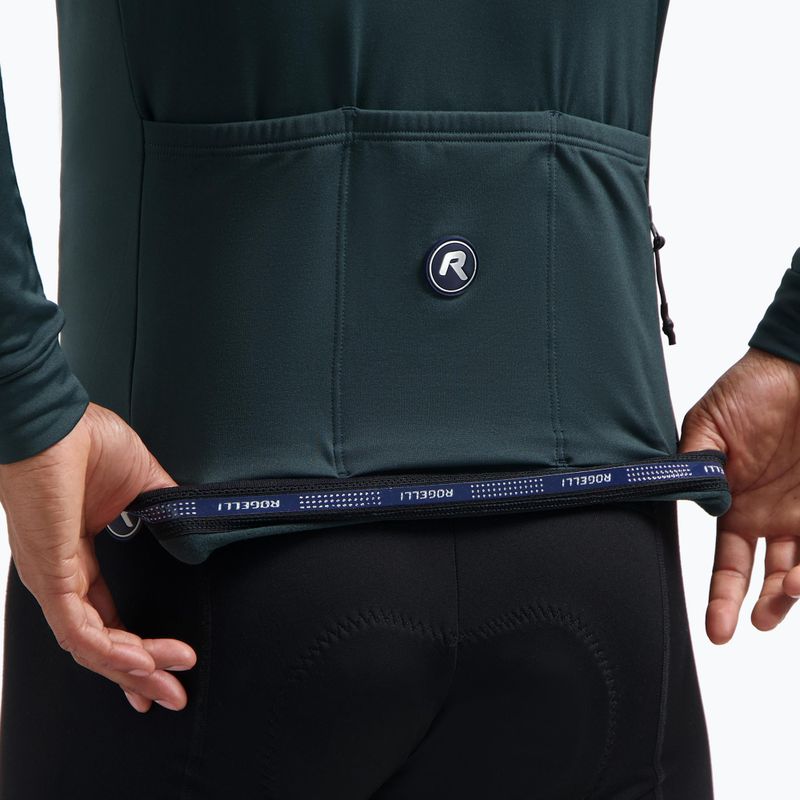 Férfi kerékpáros hosszú ujjú póló Rogelli Essential II blue 5