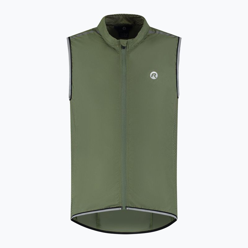 Férfi kerékpáros mellény Rogelli Core army green 3