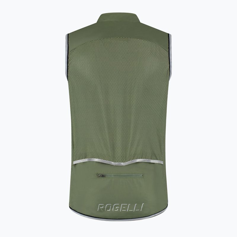 Férfi kerékpáros mellény Rogelli Core army green 4