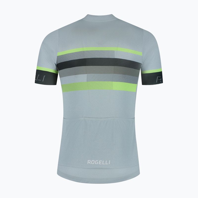 Férfi kerékpáros mez Rogelli Hero II grey/lime 6
