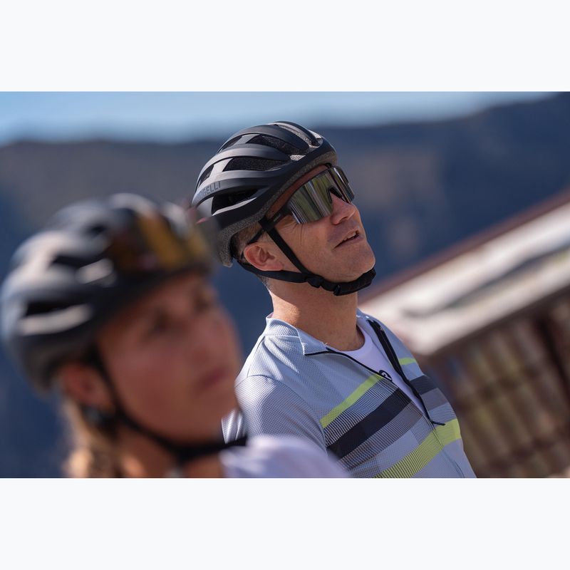 Férfi kerékpáros mez Rogelli Hero II grey/lime 9