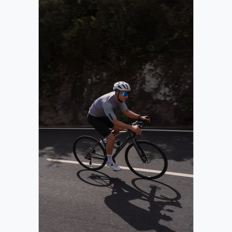 Férfi kerékpáros mez Rogelli Fast grey/dusty teal/teal 9