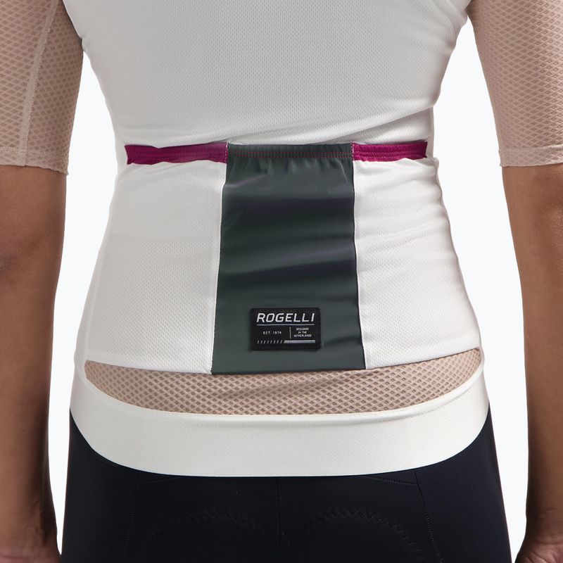 Női kerékpáros mez Rogelli Fast sand/dusty pink/cherry 4