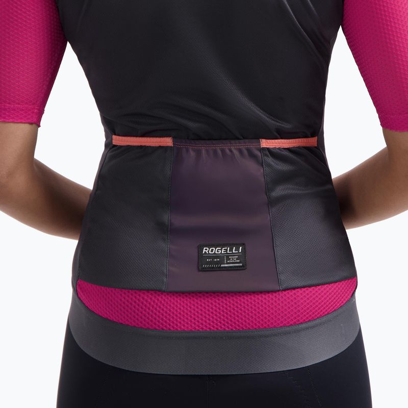 Női kerékpáros mez Rogelli Fast ebony/pink/coral 4
