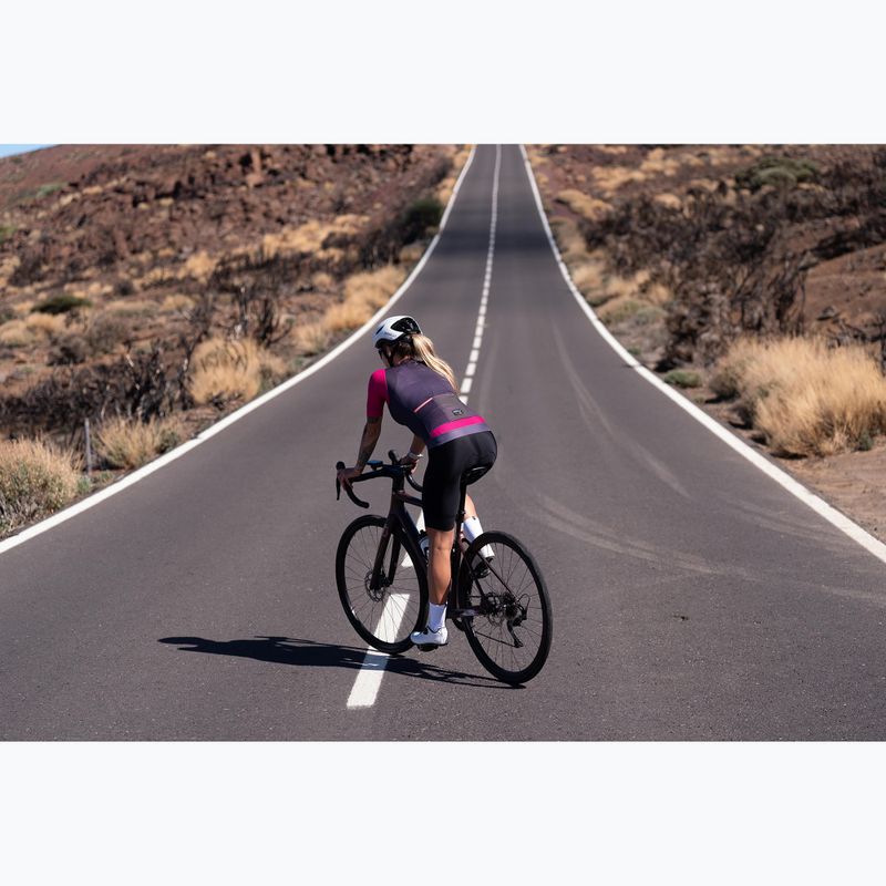 Női kerékpáros mez Rogelli Fast ebony/pink/coral 10