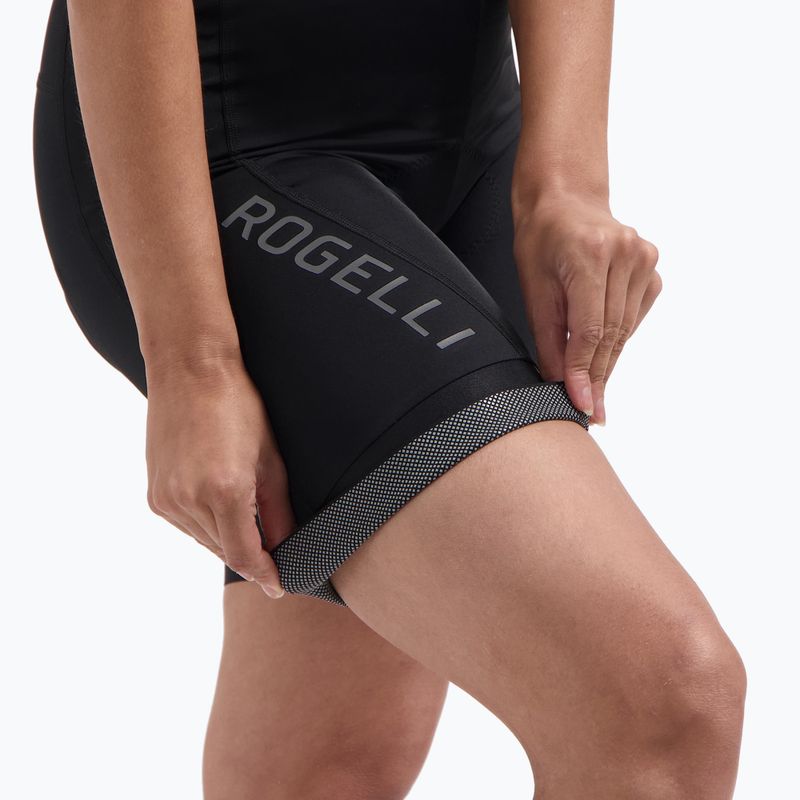 Női kerékpáros rövidnadrág Rogelli Essential III Bib Short black 5
