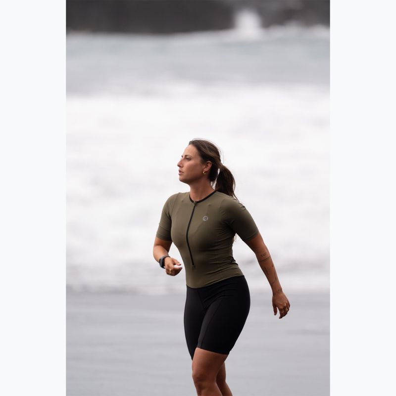 Triatlon ruha Rogelli Florida Tri Suit black/army green 12