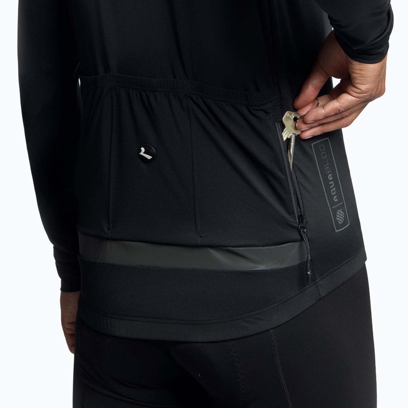 Férfi kerékpáros hosszú ujjú póló Rogelli Essential Light black 4