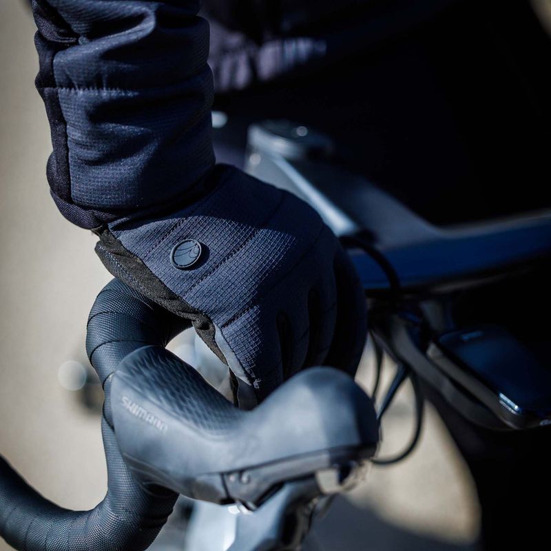 Férfi kerékpáros kesztyűk Rogelli Element Padded Gloves black 5