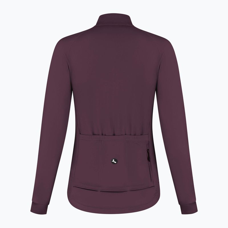 Női kerékpáros hosszú ujjú póló Rogelli Essential II eggplant 8