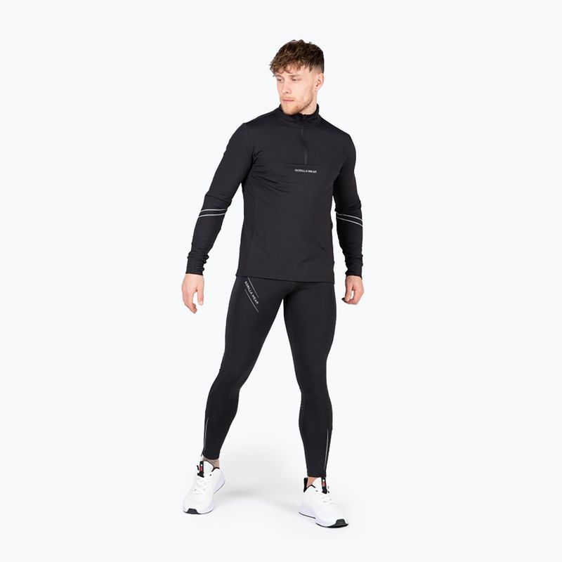 Férfi hosszú ujjú edzőfelső Gorilla Wear Noxen black 2
