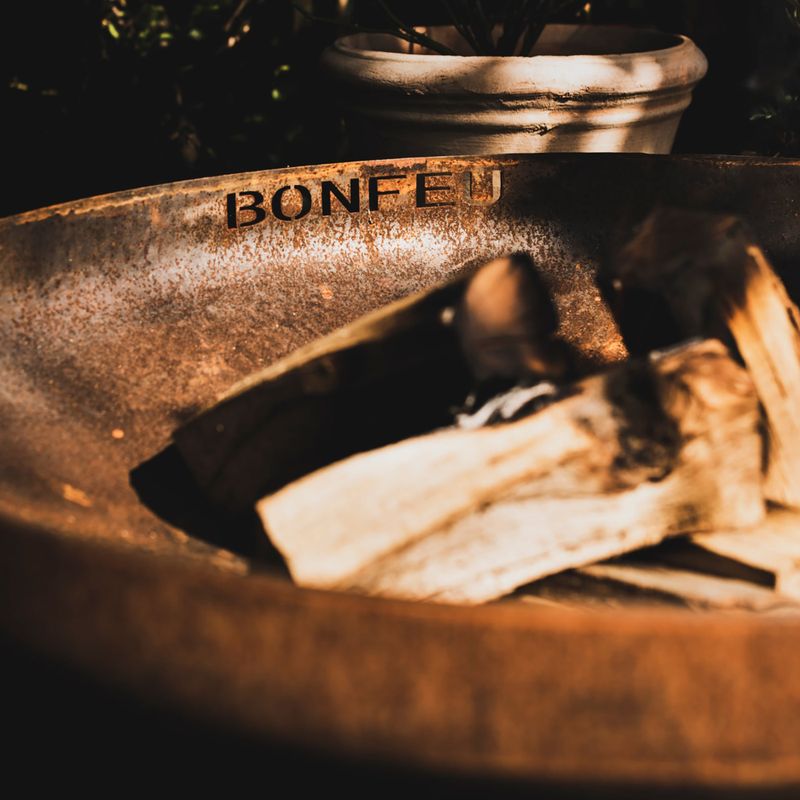 Kerti tűztál BonFeu BonBowl Plus 80 cm corten 6