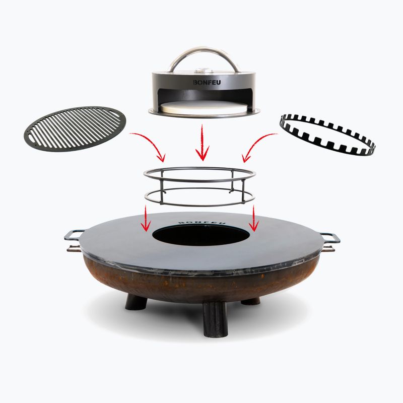 Kerti tűztál BonFeu BonBowl Plus 100 cm 2