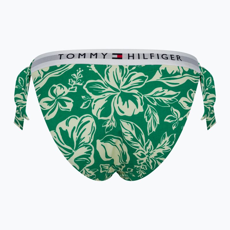 Fürdőruha alsó Tommy Hilfiger Cheeky Side Tie Bikini Print vintage tropical olympic green 2