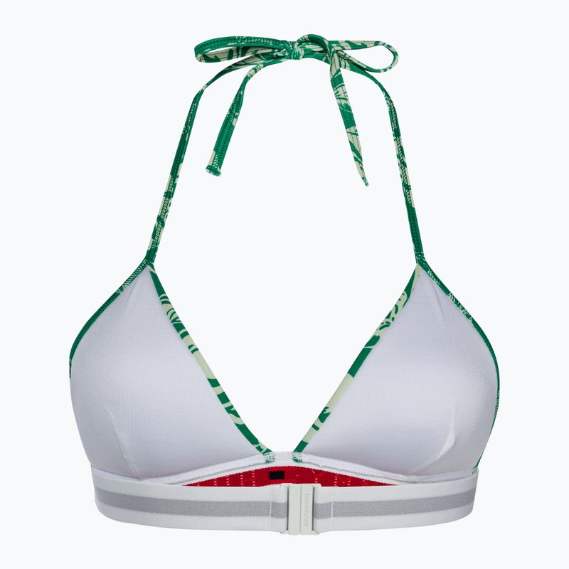 Fürdőruha felső Tommy Hilfiger Triangle Fixed Foam Print vinted tropical olympic green 2