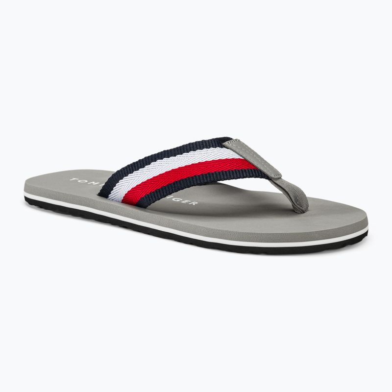 Férfi Tommy Hilfiger Corporate Beach szandál antik ezüst flip flopok