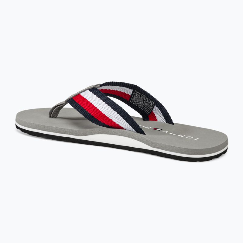 Férfi Tommy Hilfiger Corporate Beach szandál antik ezüst flip flopok 3