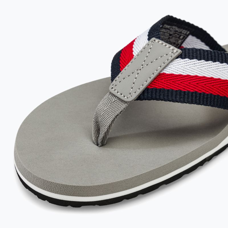 Férfi Tommy Hilfiger Corporate Beach szandál antik ezüst flip flopok 7