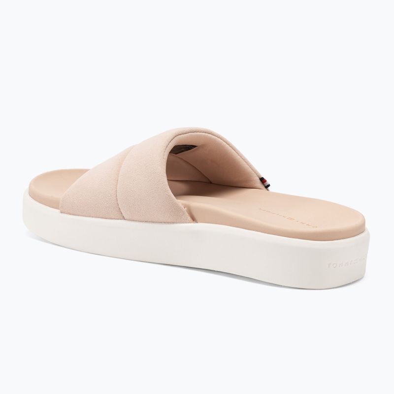 Tommy Hilfiger női Platform Pool Slide rózsaszín virágos flip-flopok 3