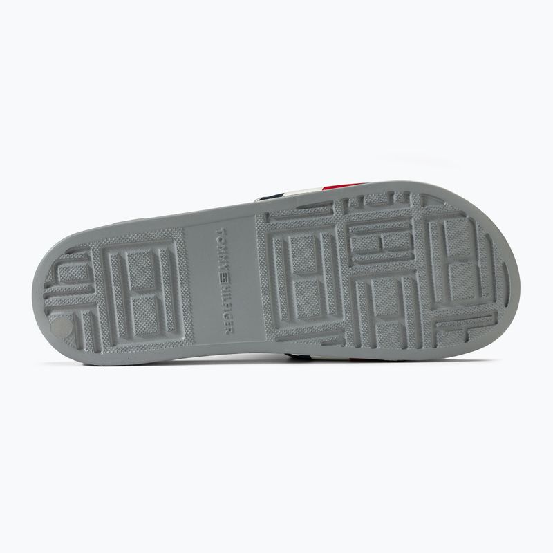 Tommy Hilfiger férfi RWB Pool Slide antik ezüst flip-flopok 4