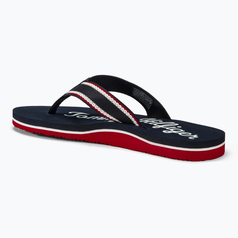 Tommy Hilfiger Im Graphic Beach Sandal női flip flopok űrkék 3