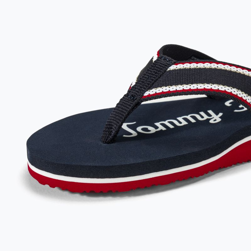 Tommy Hilfiger Im Graphic Beach Sandal női flip flopok űrkék 7