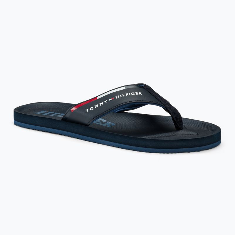 Férfi Tommy Hilfiger Comfort Beach Sandal sivatagi égbolt flip flopok