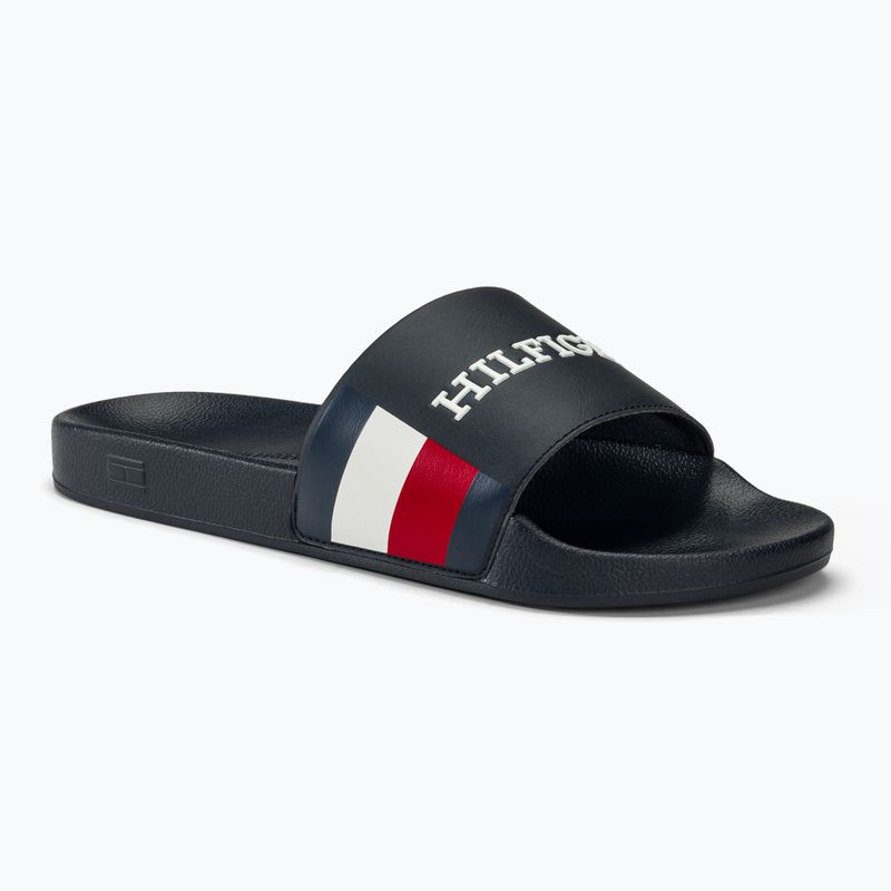 Tommy Hilfiger férfi RWB Pool Slide sivatagi égbolt flip-flopok