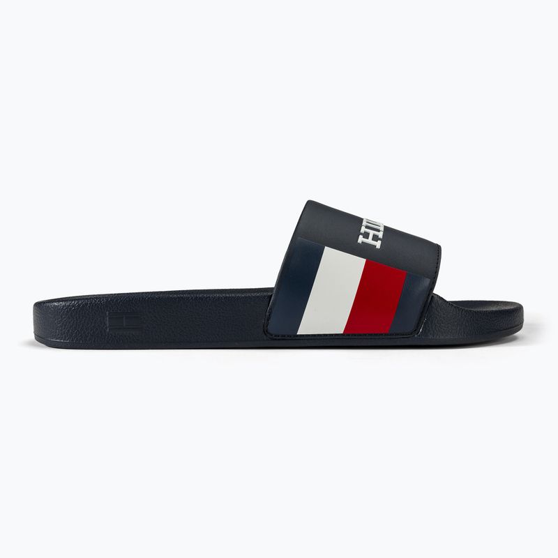 Tommy Hilfiger férfi RWB Pool Slide sivatagi égbolt flip-flopok 2