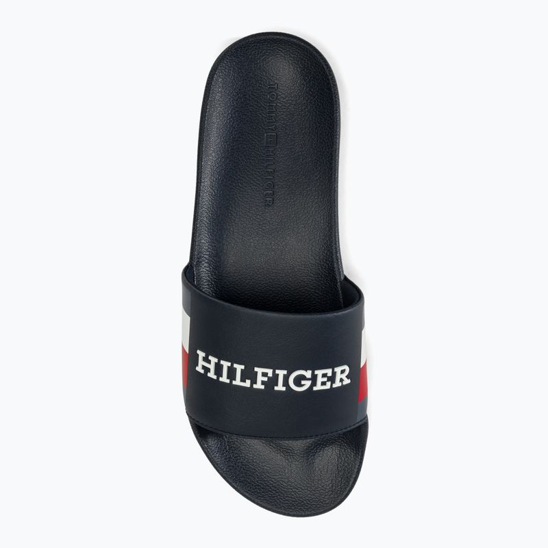 Tommy Hilfiger férfi RWB Pool Slide sivatagi égbolt flip-flopok 5