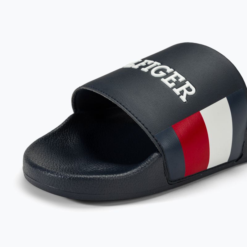 Tommy Hilfiger férfi RWB Pool Slide sivatagi égbolt flip-flopok 7