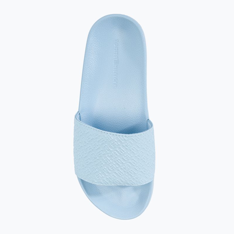 Tommy Hilfiger női Monogram Pool Slide flip flopok ősi fehér 5