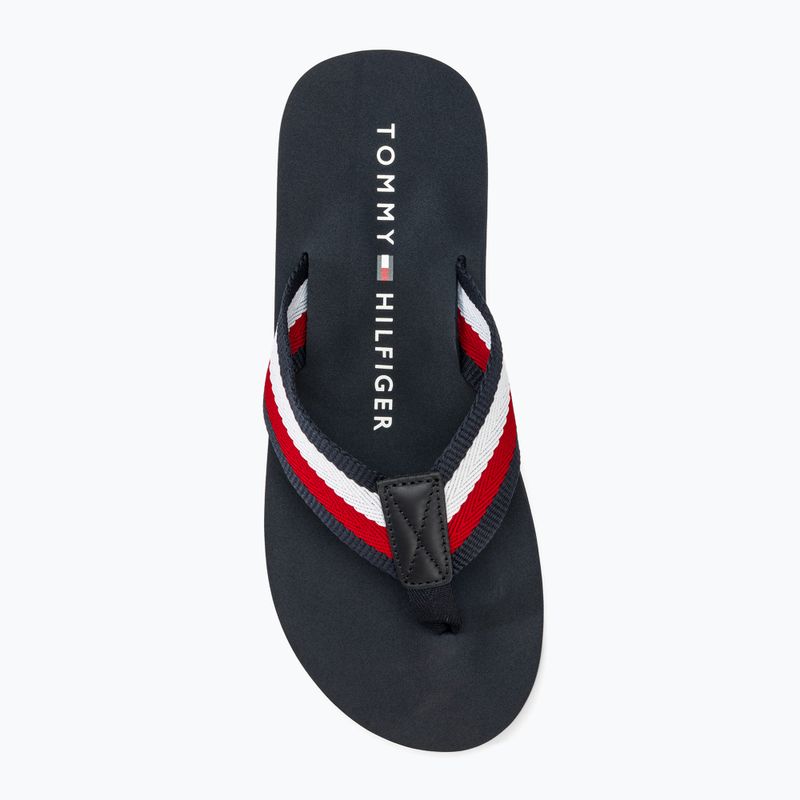 Férfi Tommy Hilfiger Corporate Beach szandál sivatagi égbolt flip flopok 5