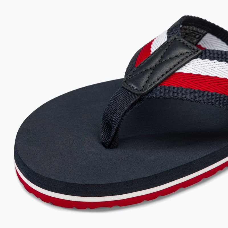 Férfi Tommy Hilfiger Corporate Beach szandál sivatagi égbolt flip flopok 7