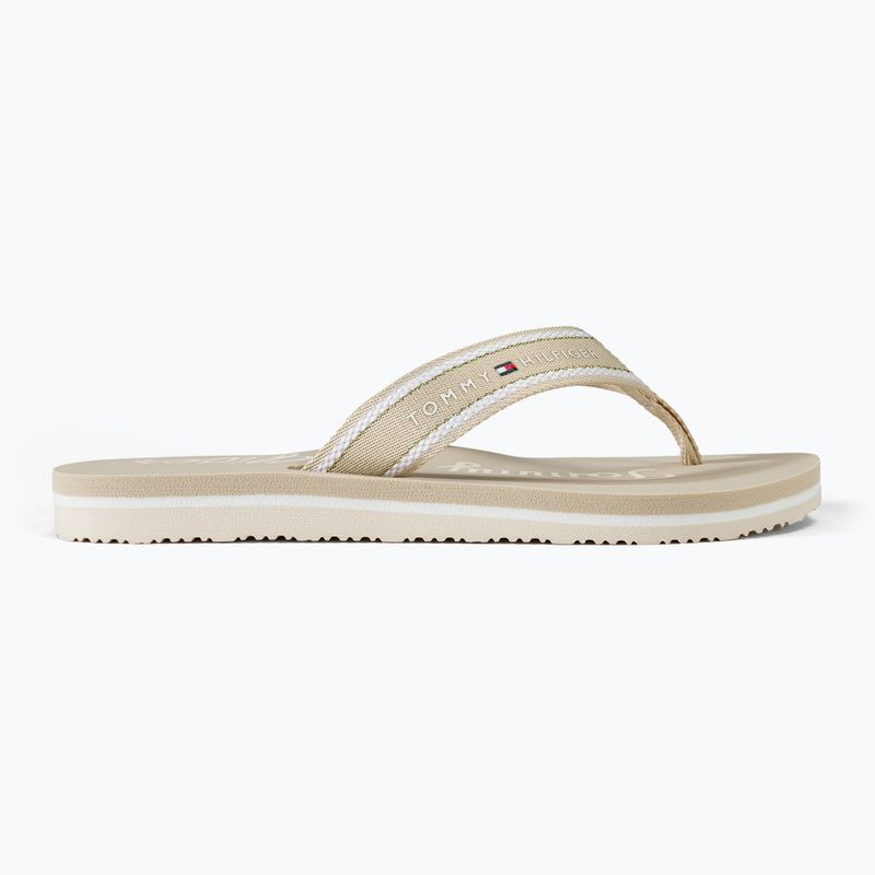 Női Tommy Hilfiger Im Graphic Beach Sandal klasszikus bézs színű szandál 2