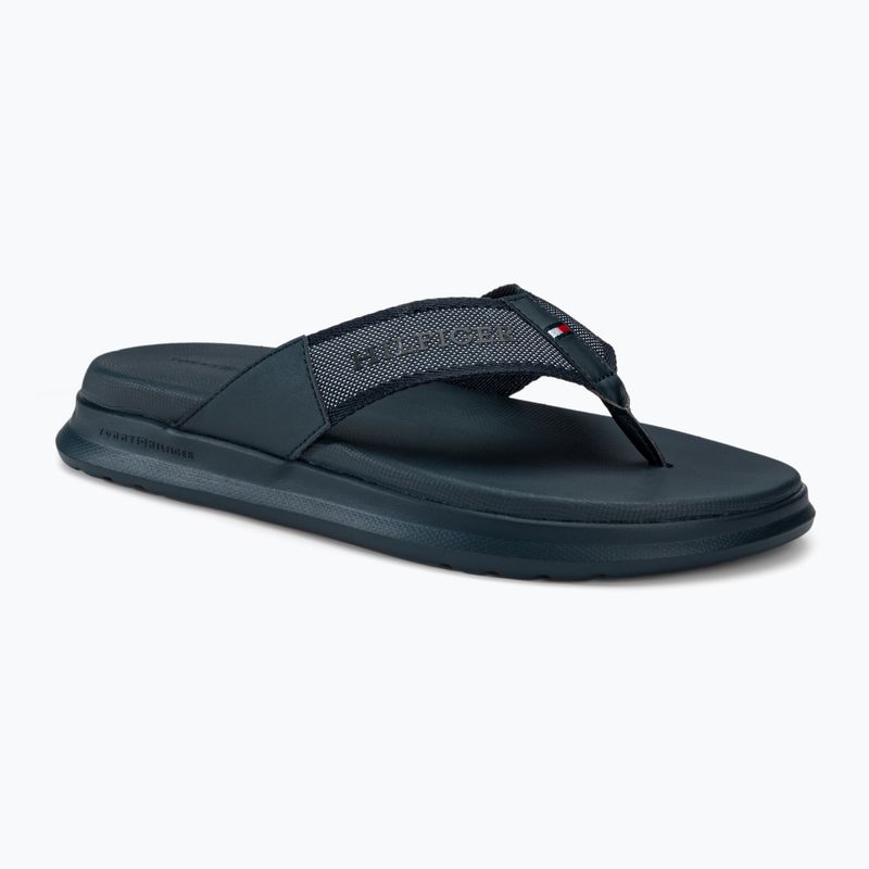 Férfi Tommy Hilfiger Comfort Toe Post Beach Sandal sivatagi égbolt flip flopok