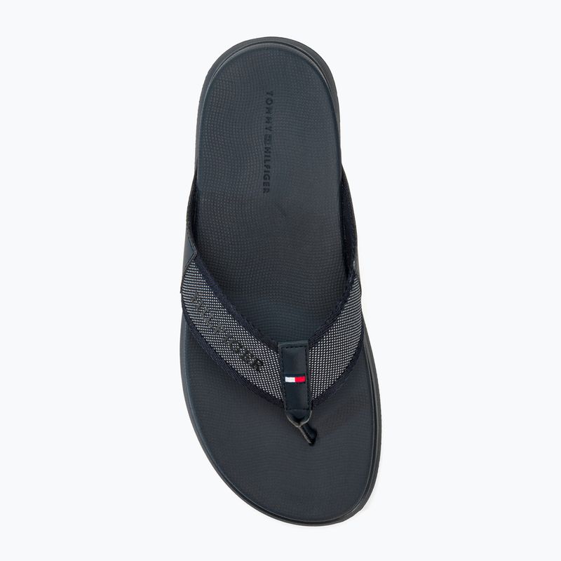 Férfi Tommy Hilfiger Comfort Toe Post Beach Sandal sivatagi égbolt flip flopok 5