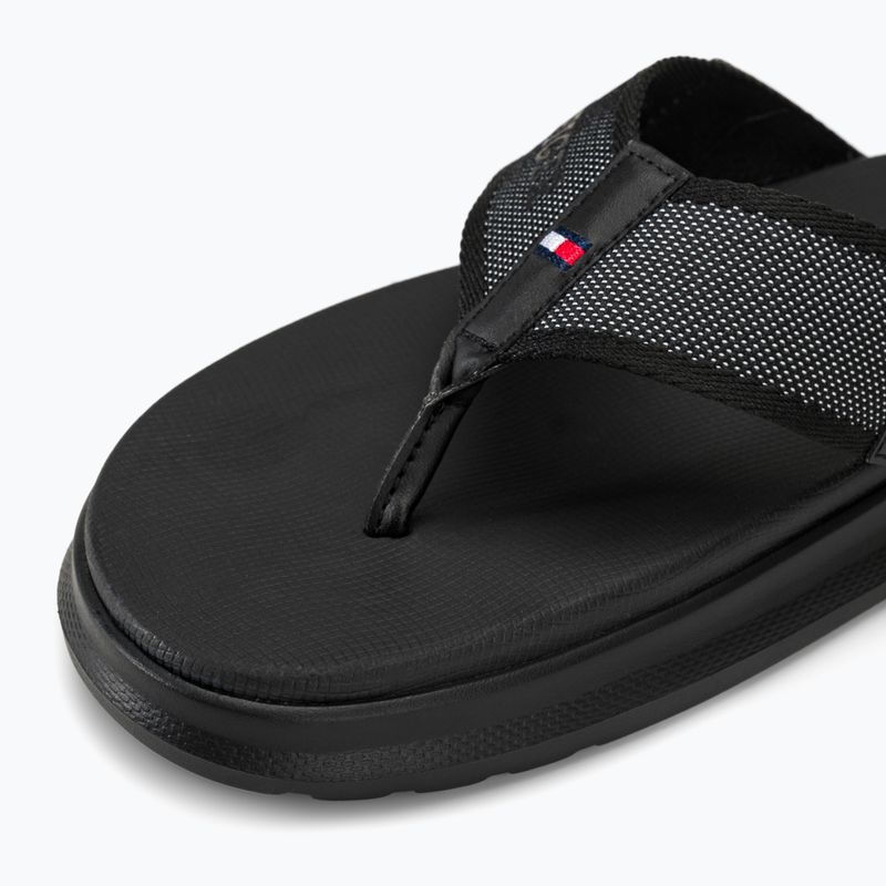 Férfi Tommy Hilfiger Comfort Toe Post strandszandál fekete 7
