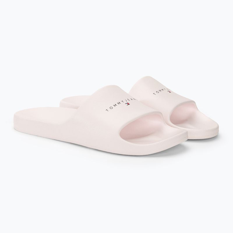 Női papucs Tommy Jeans Printed Pu Pool Slide ecru 4